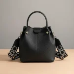 Sac seau bandoulière motif graphique - Vue 1 - sac seau