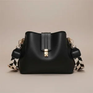 Sac seau bandoulière sangle coton - Vue 1 - sac seau