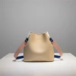 Sac seau bicolore en cuir synthétique 21cm - Vue 1 - sac seau