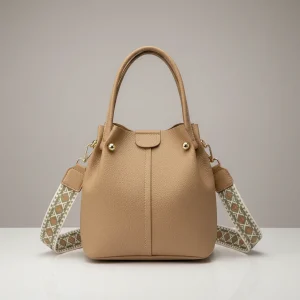 Sac seau cuir synthétique bandoulière - Vue 1 - sac seau