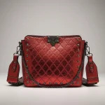 Sac seau cuir synthétique métallisé clouté - Vue 1 - sac seau