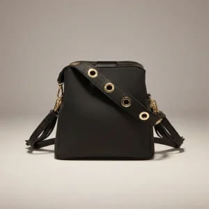 Sac seau daim synthétique bandoulière - Vue 1 - sac seau