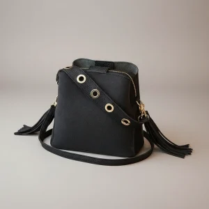 Sac seau daim synthétique bandoulière - Vue 2 - sac seau