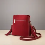 Sac seau daim synthétique bi-matière - Vue 1 - sac seau