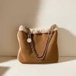 Sac seau daim synthétique et fausse fourrure - Vue 1 - sac seau