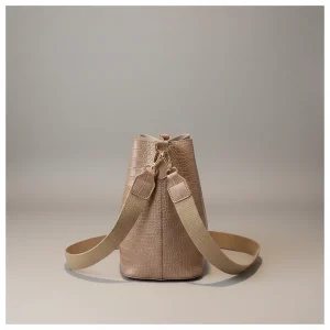 Sac seau effet croco bandoulière - Vue 2 - sac seau