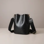 Sac seau effet croco élégant - Vue 1 - sac seau