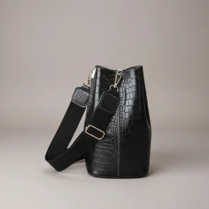 Sac seau effet croco élégant - Vue 2 - sac seau