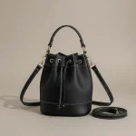 Sac seau femme cuir synthétique surpiqué - Vue 1 - sac seau