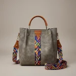 Sac seau grand format brodé fantaisie - Vue 1 - sac seau