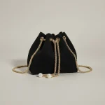 Sac seau mini velours côtelé élégant - Vue 1 - sac seau