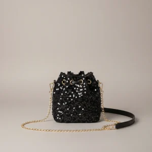 Sac seau pailleté soirée chic - Vue 2 - sac seau