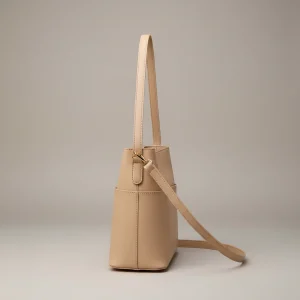 Sac seau simili cuir bandoulière poches - Vue 2 - sac seau