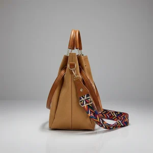 Sac seau similicuir style ethnique bandoulière - Vue 2 - sac seau