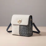 Sac seau tweed bicolore bandoulière - Vue 1 - sac seau