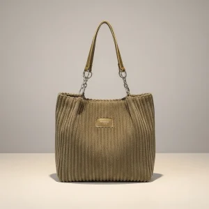 Sac seau velours côtelé quotidien - Vue 1 - sac seau