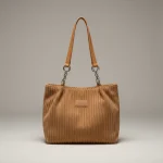 Sac seau velours côtelé souple - Vue 1 - sac seau