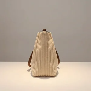 Sac seau velours côtelé urbain chic - Vue 2 - sac seau