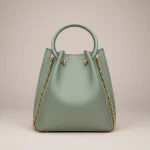 Sac seau vert matcha multi-porté - Vue 1 - sac seau